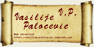 Vasilije Paločević vizit kartica